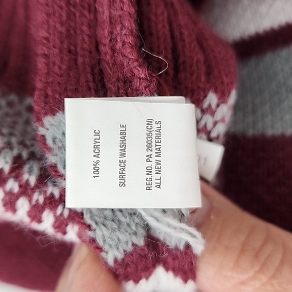 A&M Team Knee High Slippers Maroon - Picture 8 of 10